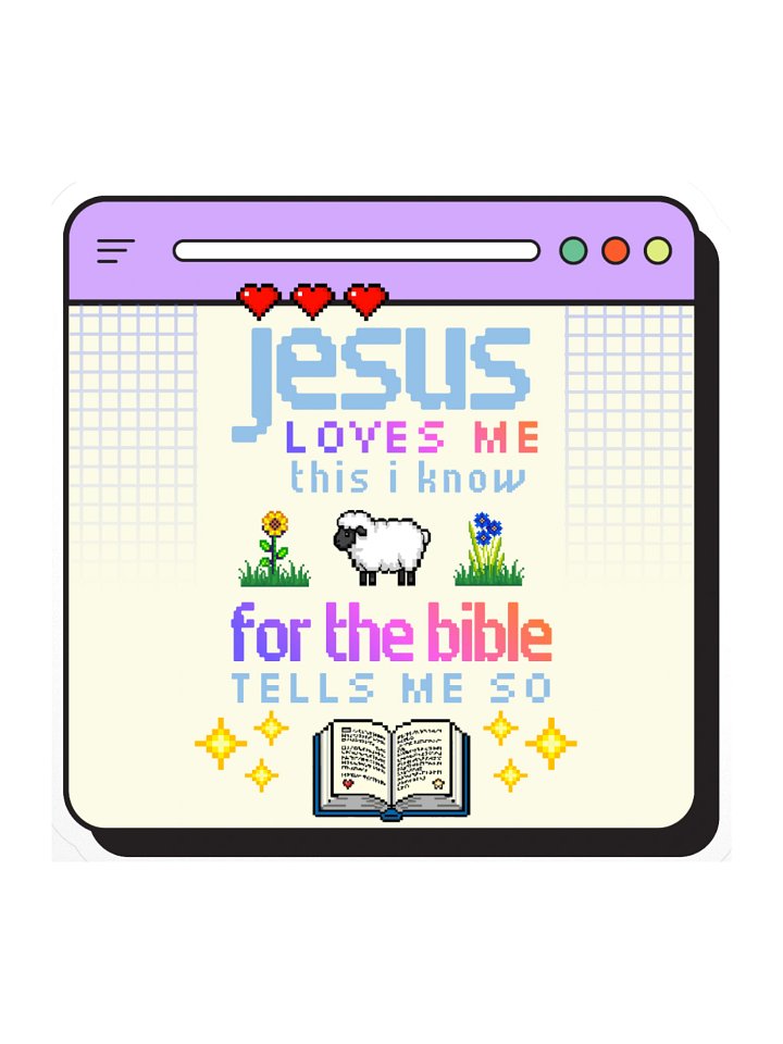 Jesus Loves Me Sticker product image (1)
