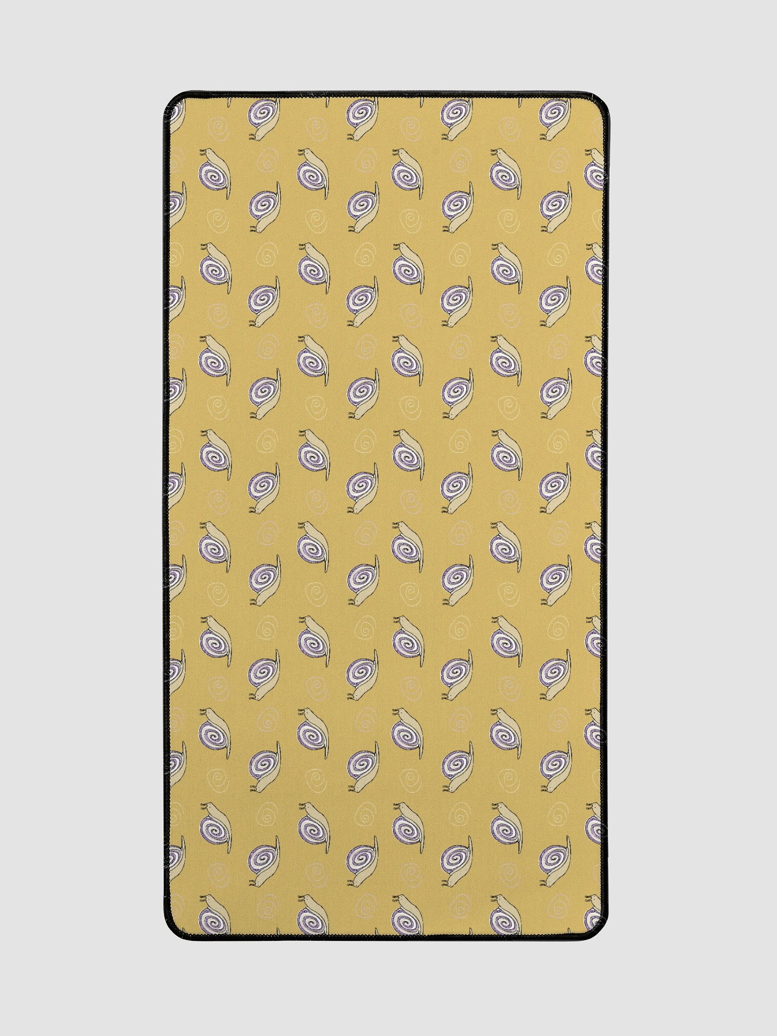 Snail Doodle Patterned Desk Mat, yellow product image (2)