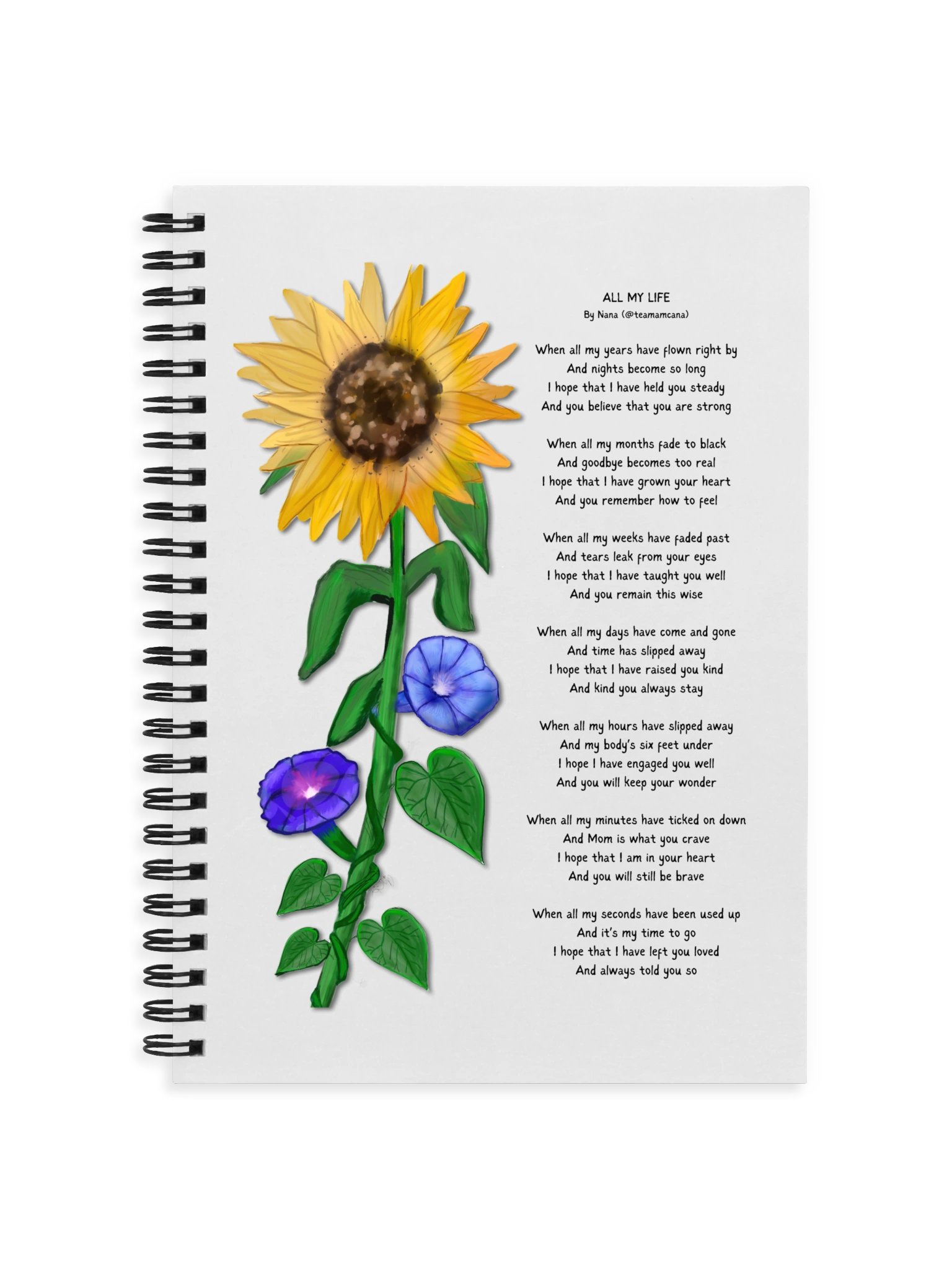 All My Life - Nana's Poem - NOTEBOOK product image (1)