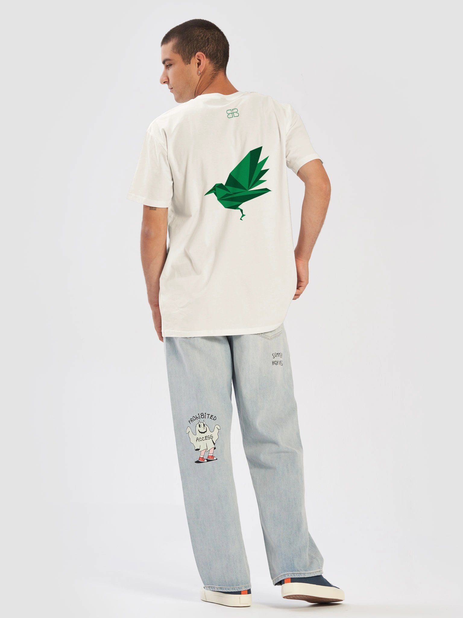 RAVEN GREEN IMAGE ABSTRACT T-Shirt - Light product image (6)
