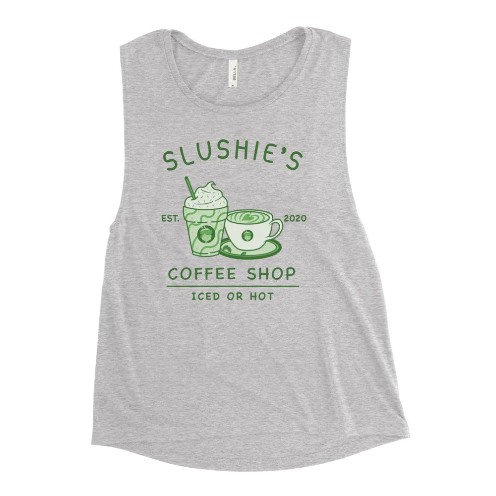 Slushie's Coffee Shop (Green) | Women's Muscle Tank product image (1)