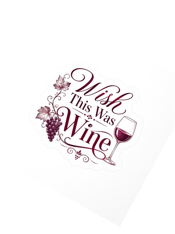 Wish This Was Wine Sticker product image (2)