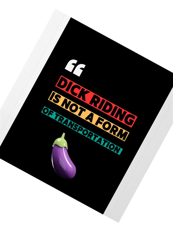 D Riding Is Not A Form Of Transportation Stickers product image (4)