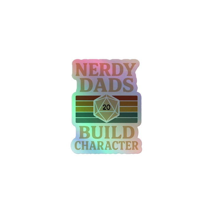 Nerdy Dads Build Character Sticker Set product image (1)