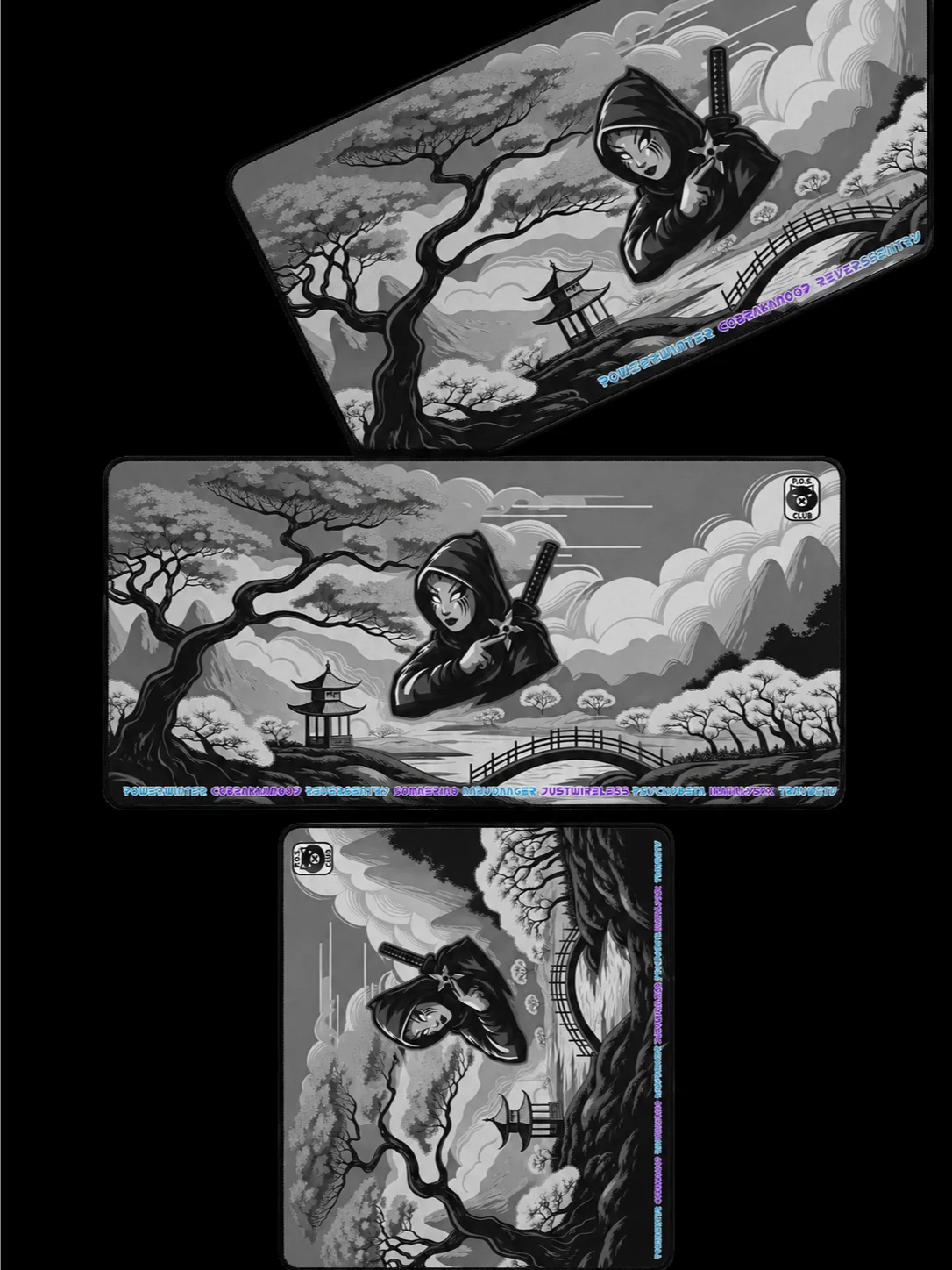NNF land - XXL B&W mousepad - 2026 H.O.F. Edition product image (4)