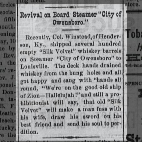 In 1888, even Silk Velvet's empty barrels were worth talking about.

The barrels had reached their end. The story hadn't.

Ex...