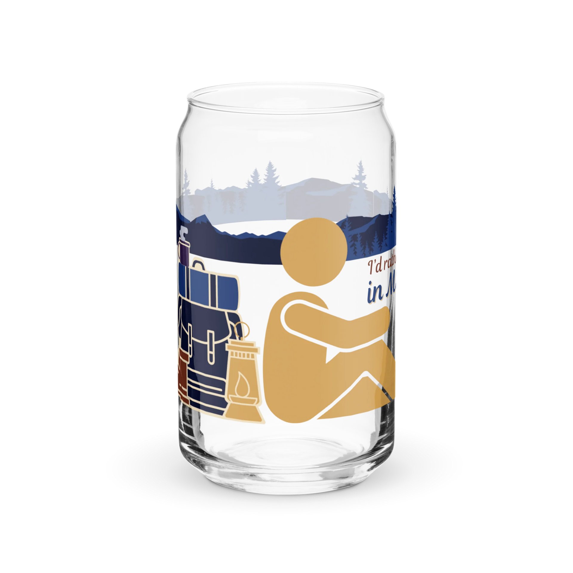 I'd Rather Be Can Shaped Glass product image (2)