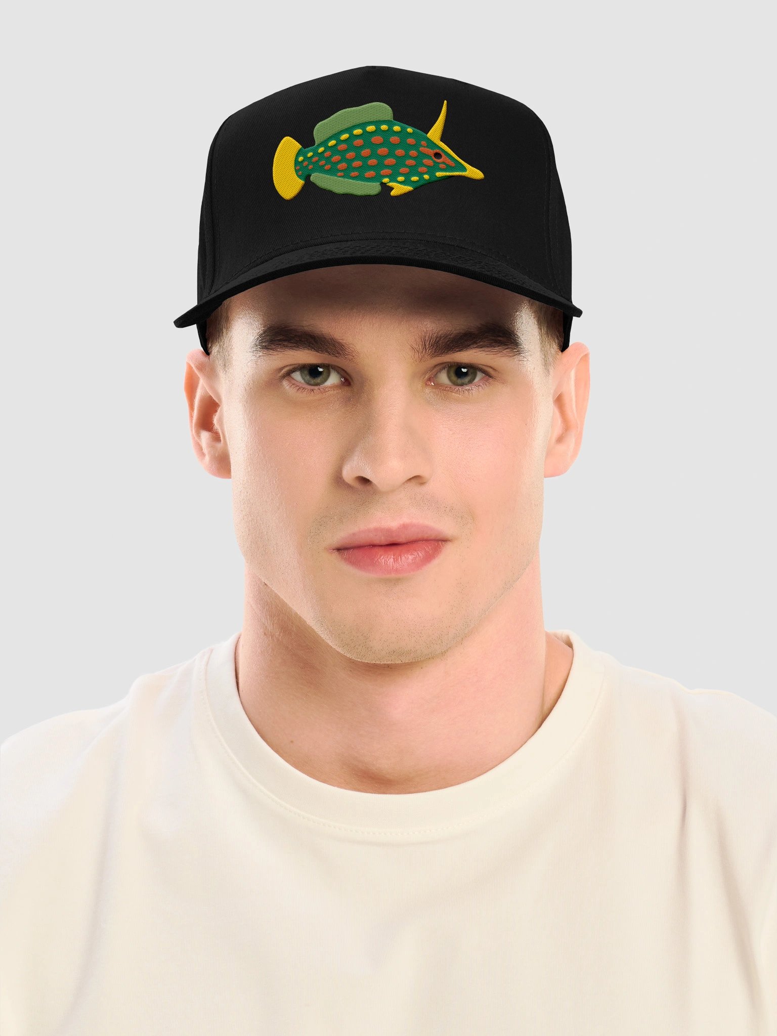 Orange-Spotted Filefish Mid-Profile Baseball Cap (Embroidered) for Reef and Marine Aquarium Lovers product image (2)