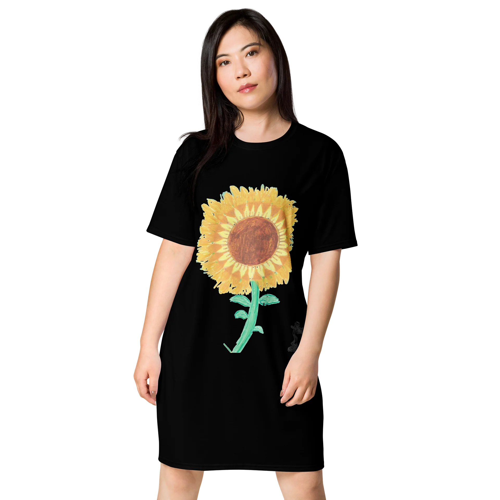 Sunflower Bloom T-Shirt Dress product image (1)