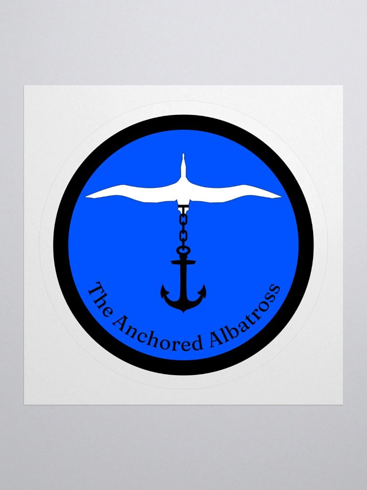 Anchored Albatross Kiss Cut Sticker product image (2)
