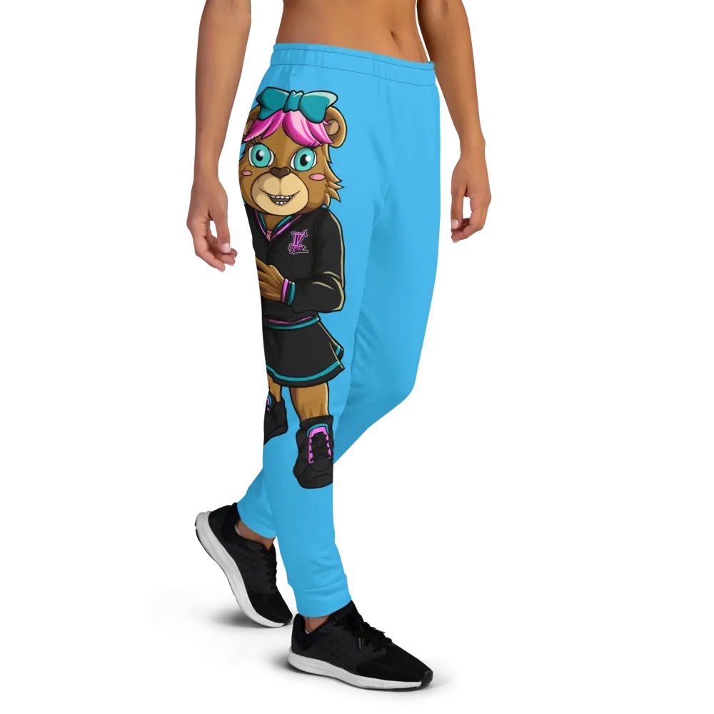 Standing Girl Bear Light Blue Joggers product image (1)