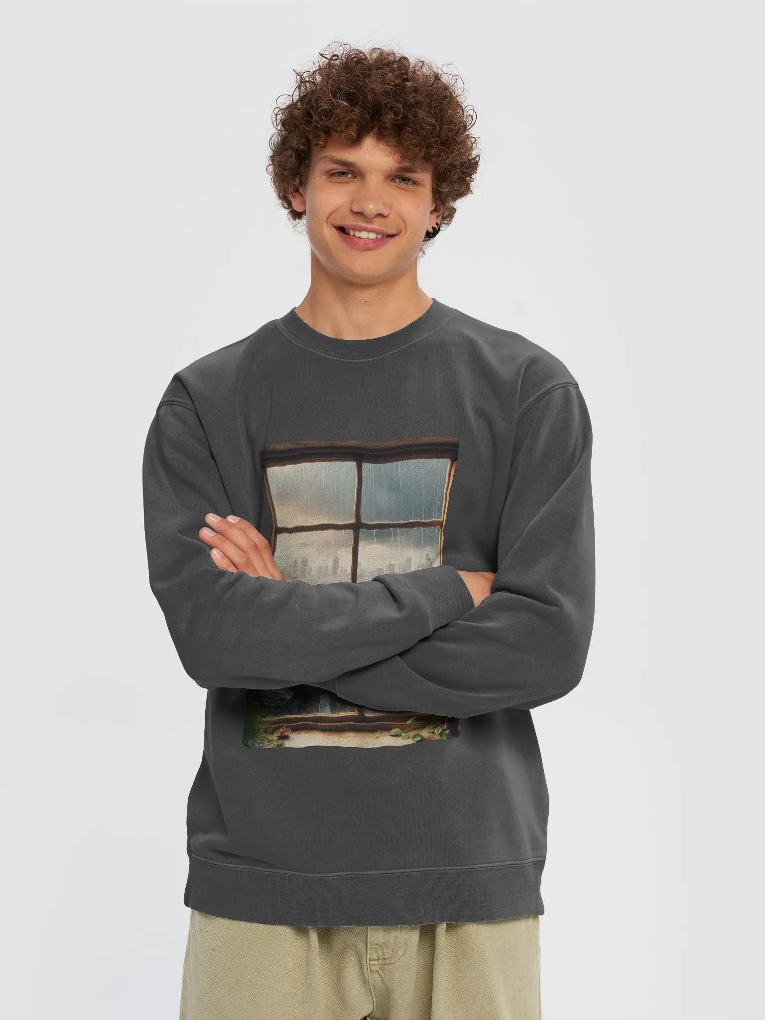 Cityscape Raindrop Sweatshirt product image (36)