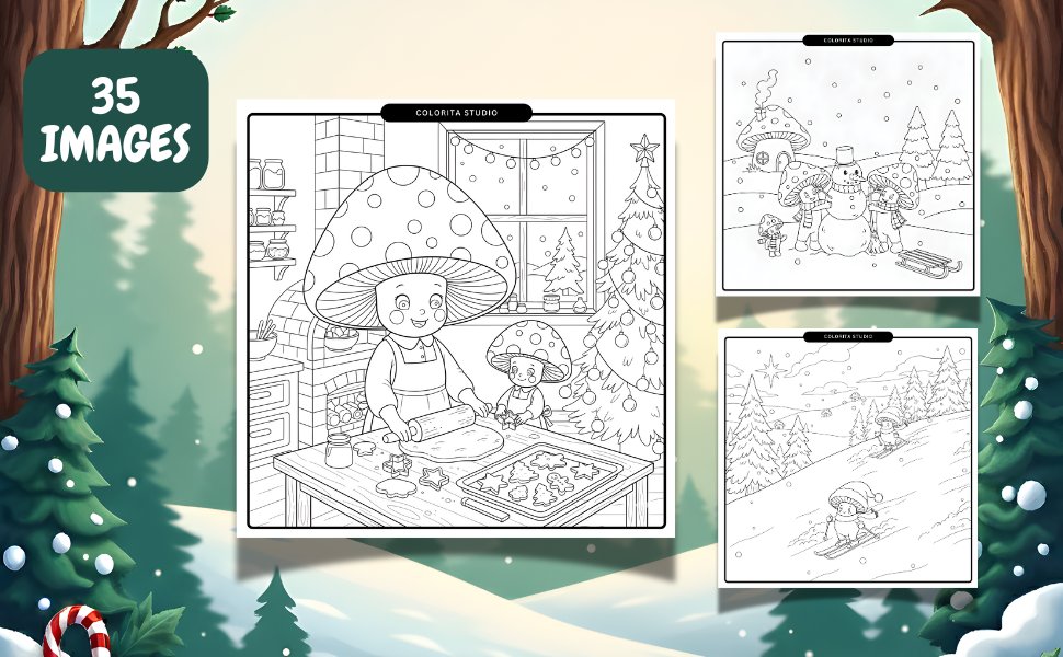 Christmas Mushrooms product image (2)