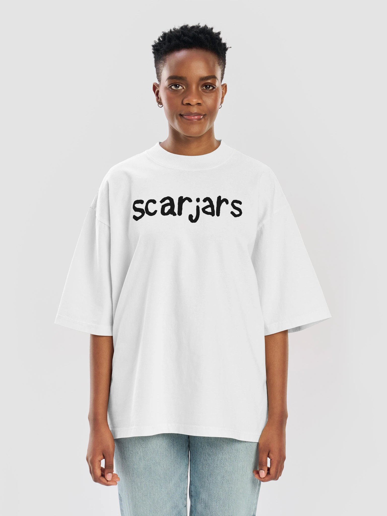scarjars logo tee (white) product image (9)