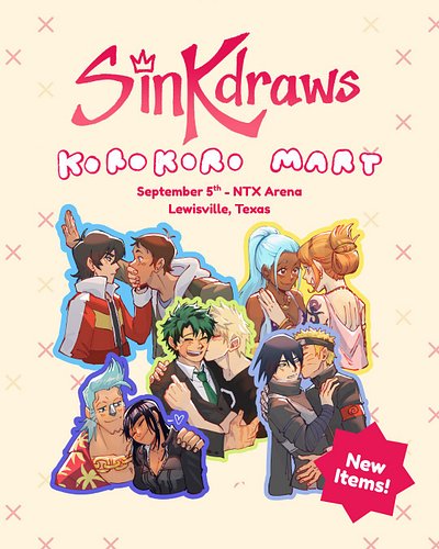 I'm excited to be vending at @korokoro.mart this Saturday, Sept. 5th at the NTX Arena in Lewisville! I'll be debuting some ne...
