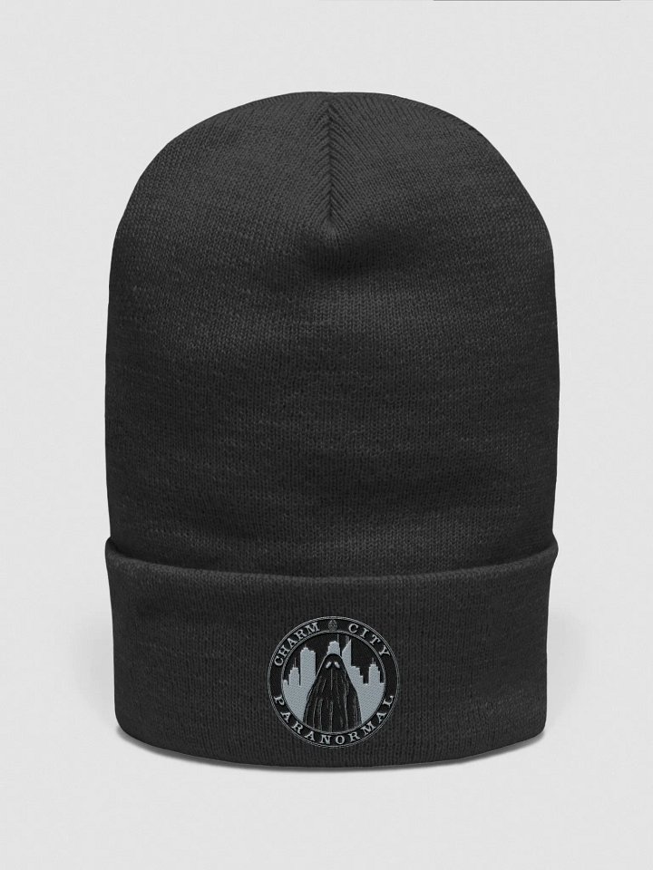 Charm City Paranormal Badge Embroidered Beanie product image (1)