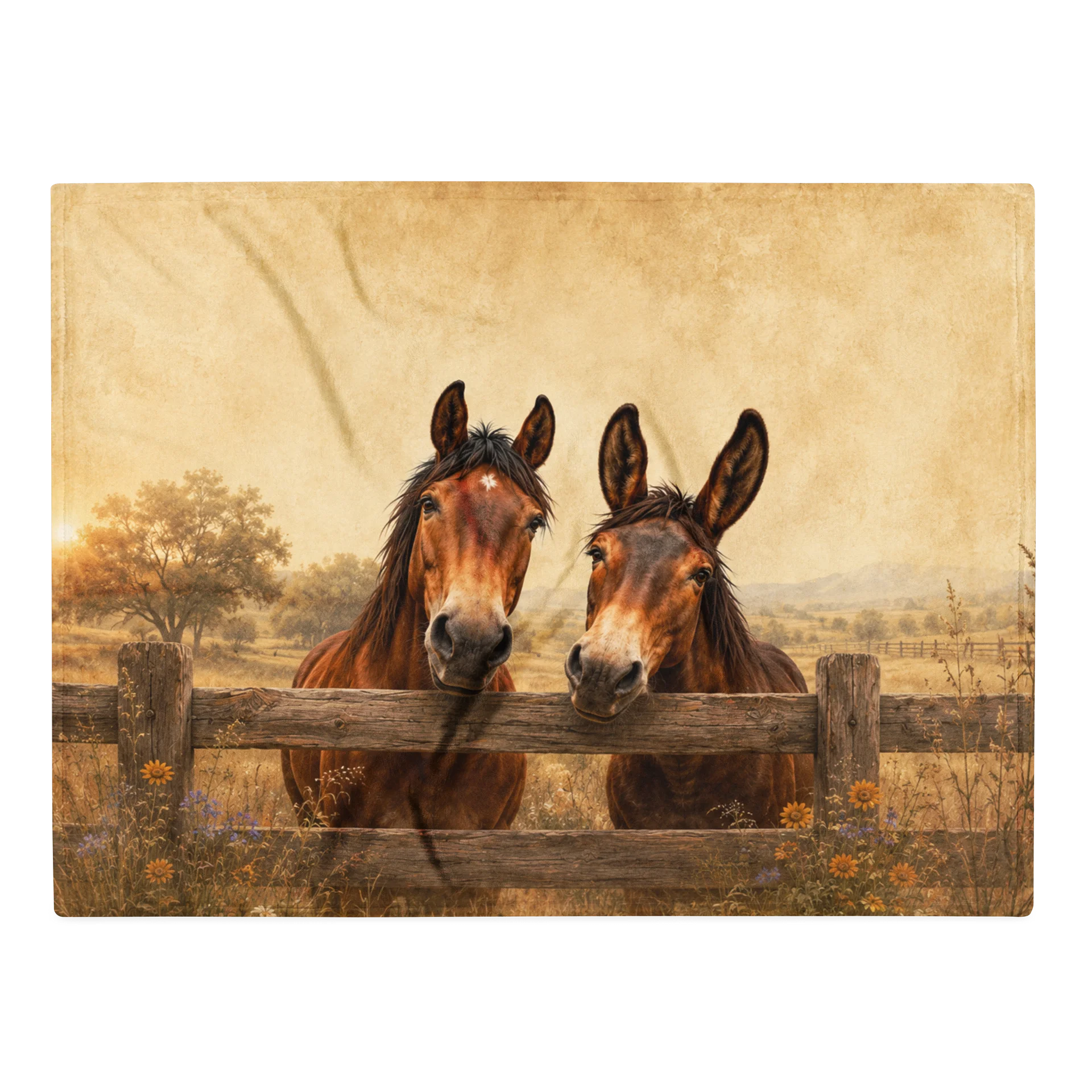 Meet Me at the Fence — Cabo & Delilah Cozy Throw product image (1)