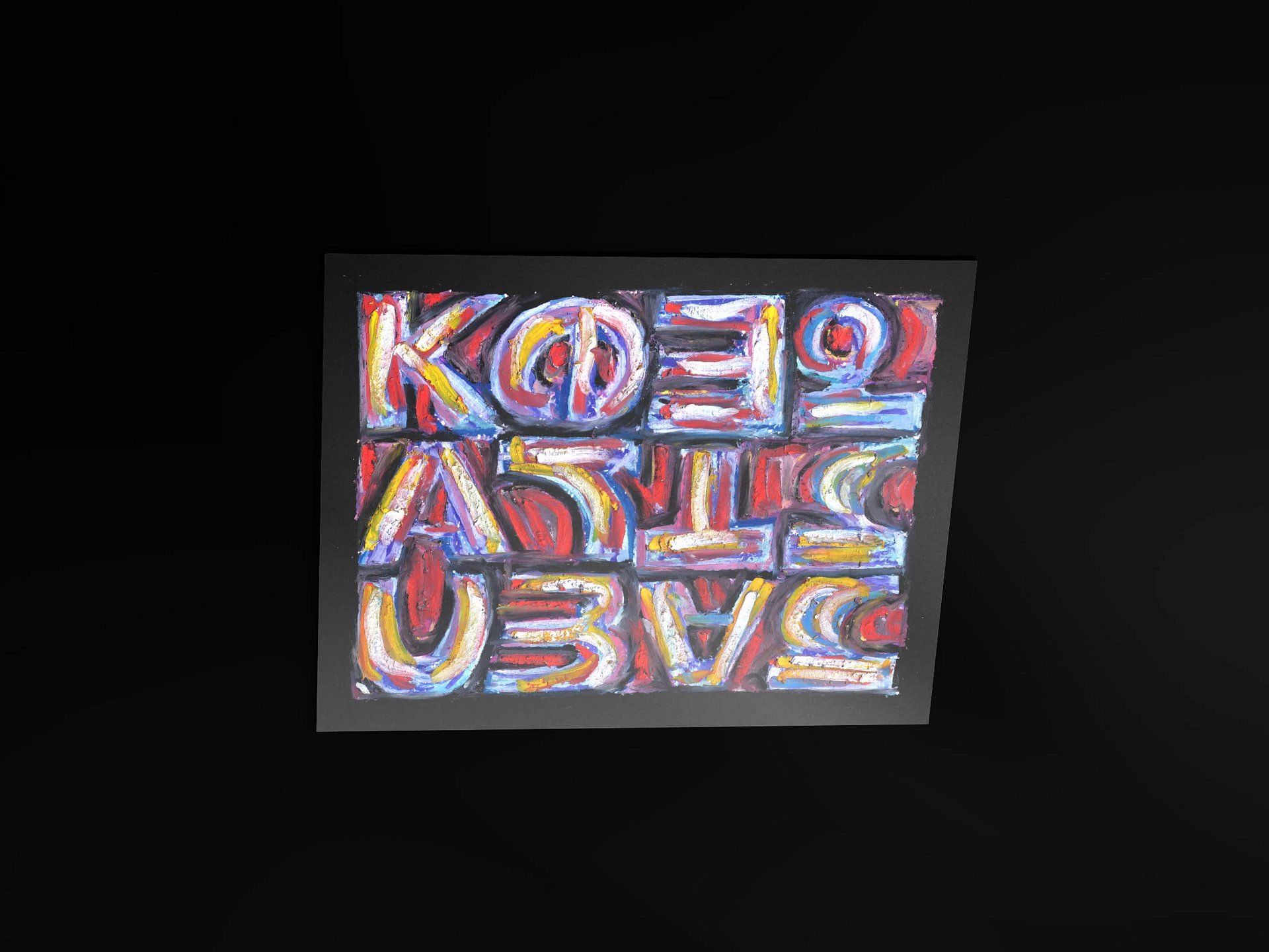 Keep Art Human - Print of Oil Pastel Artwork product image (7)
