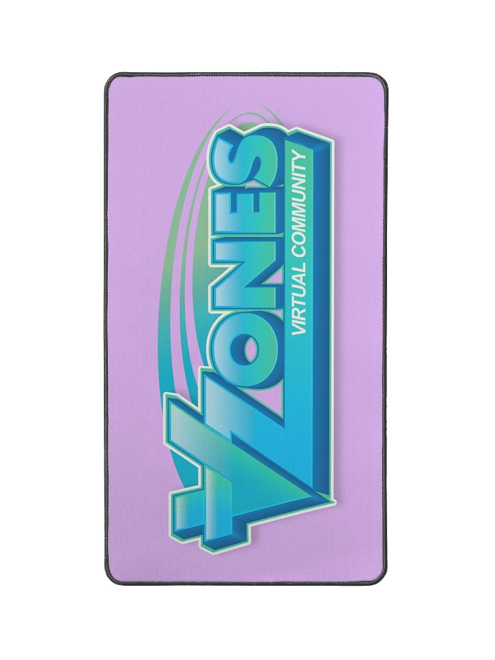 VZones Logo Desk Mat 12" x 22" - Pink product image (1)