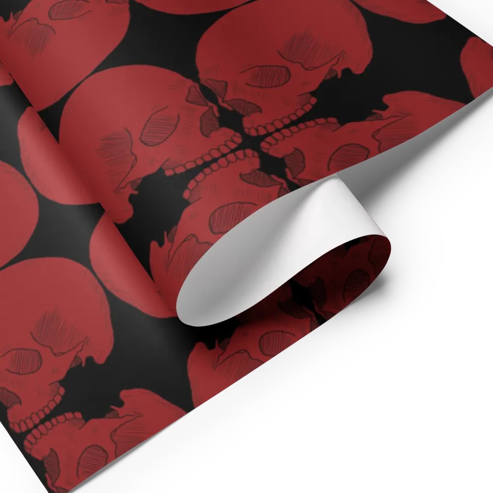 Skulls wrapping paper product image (7)