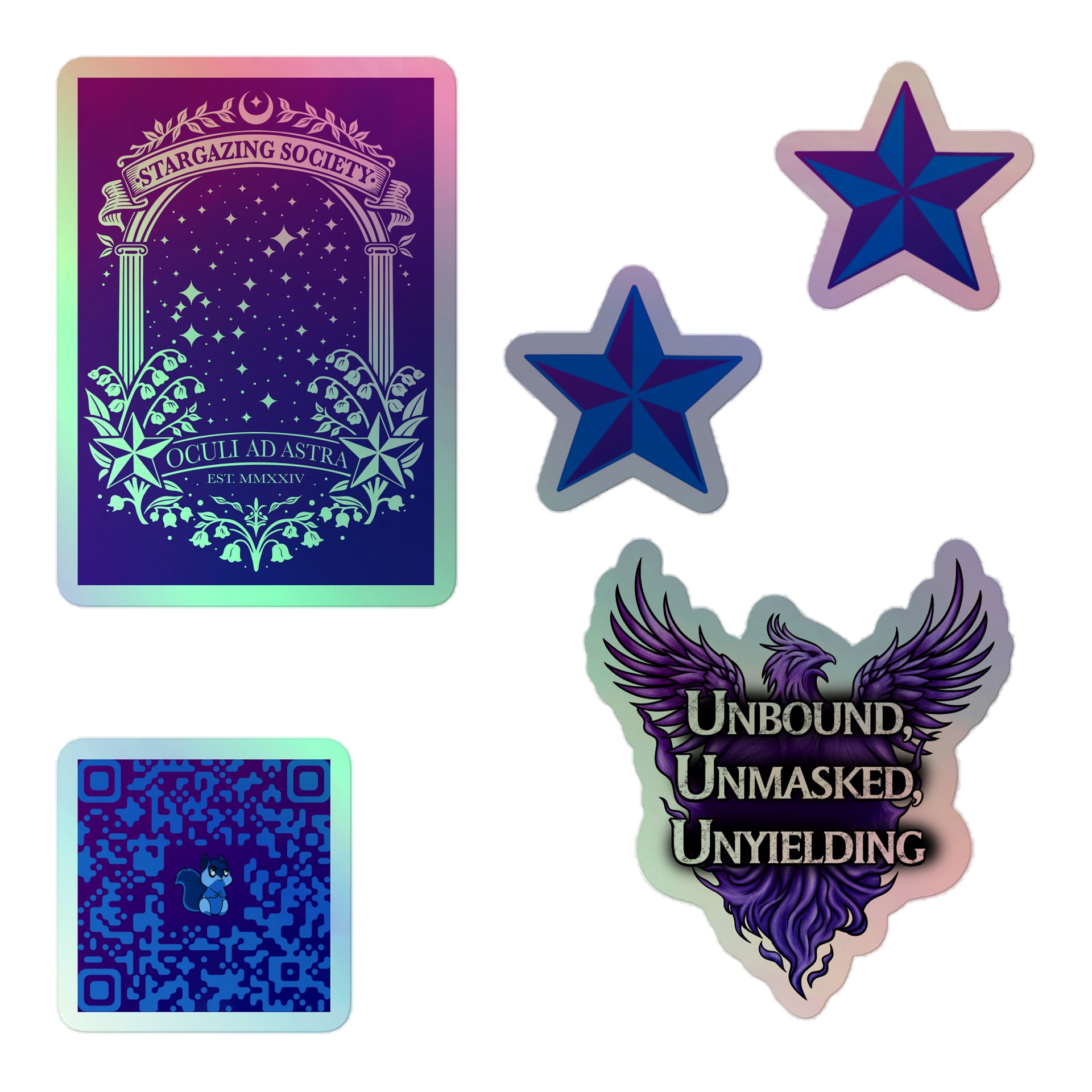 Menace Court - Holo Sticker Sheet product image (1)