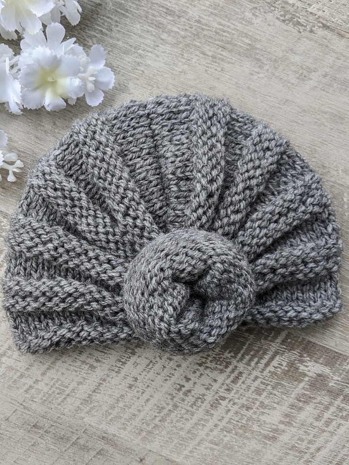 Baby Knit Turban Hat Pattern product image (1)
