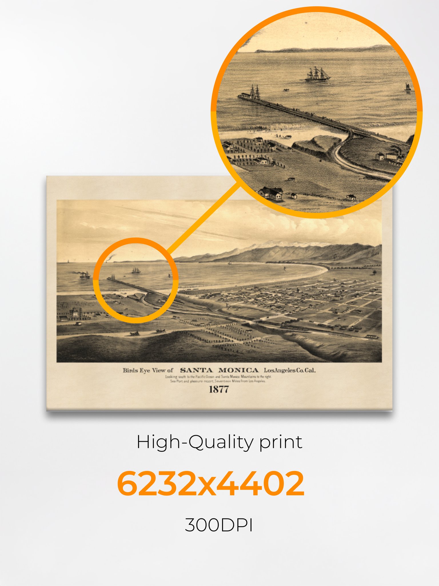 Santa Monica 1877 (Canvas Print) product image (4)
