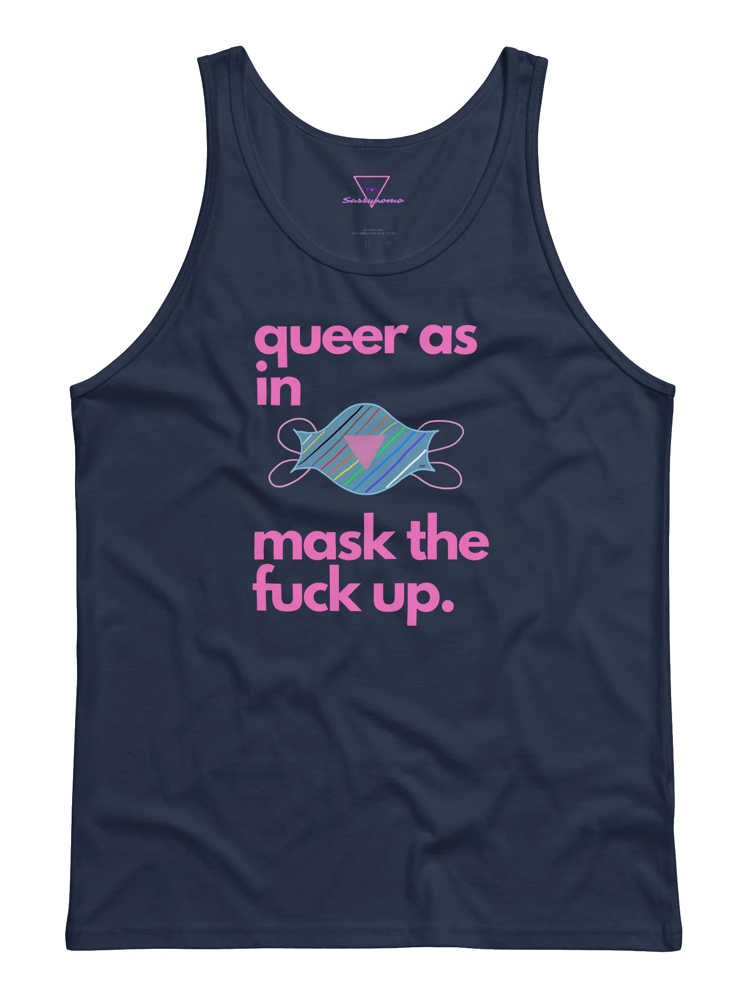 Queer As In Mask TF Up tank product image (3)