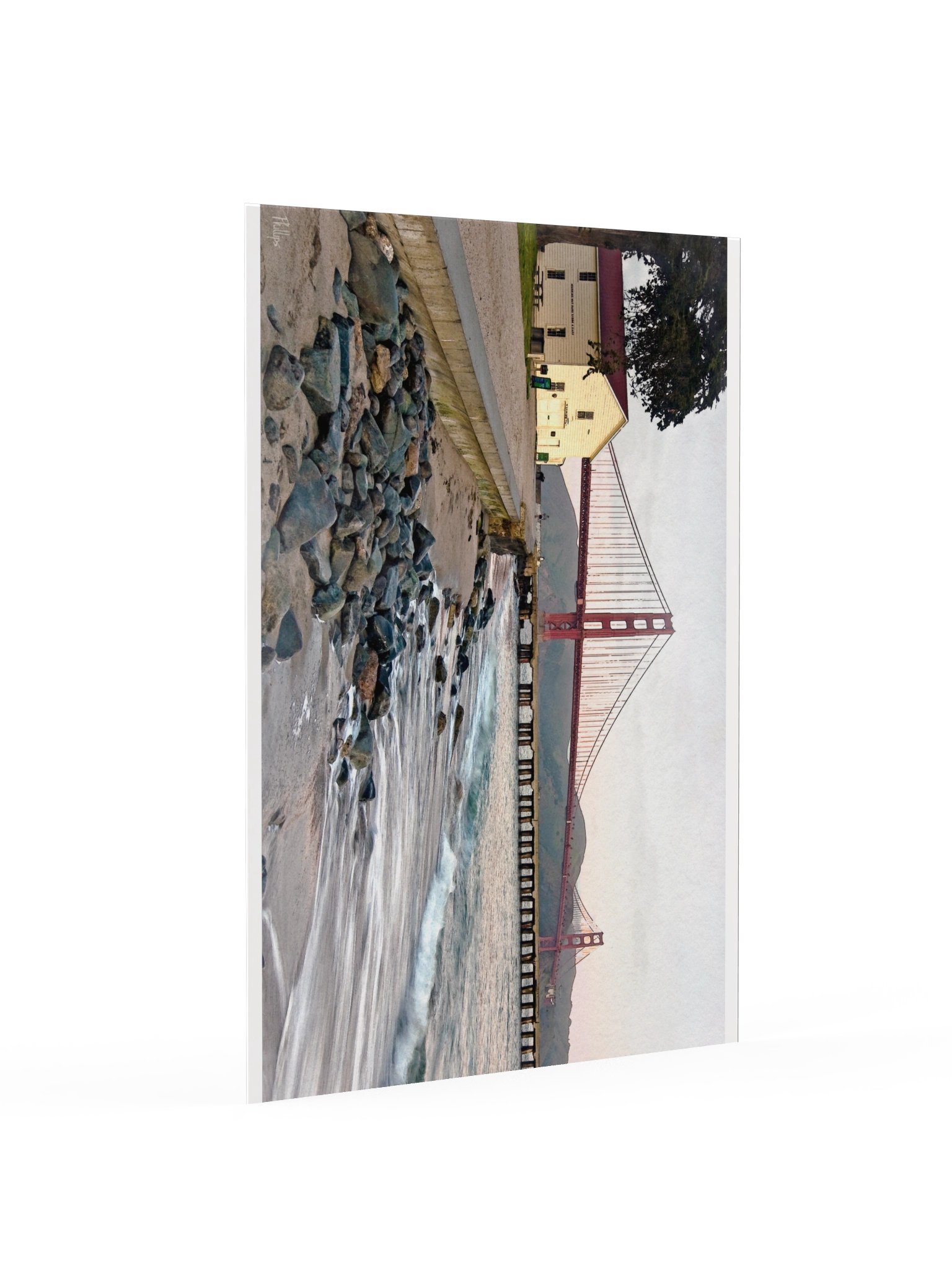 Golden Gate Watercolor Coastal Poster product image (8)