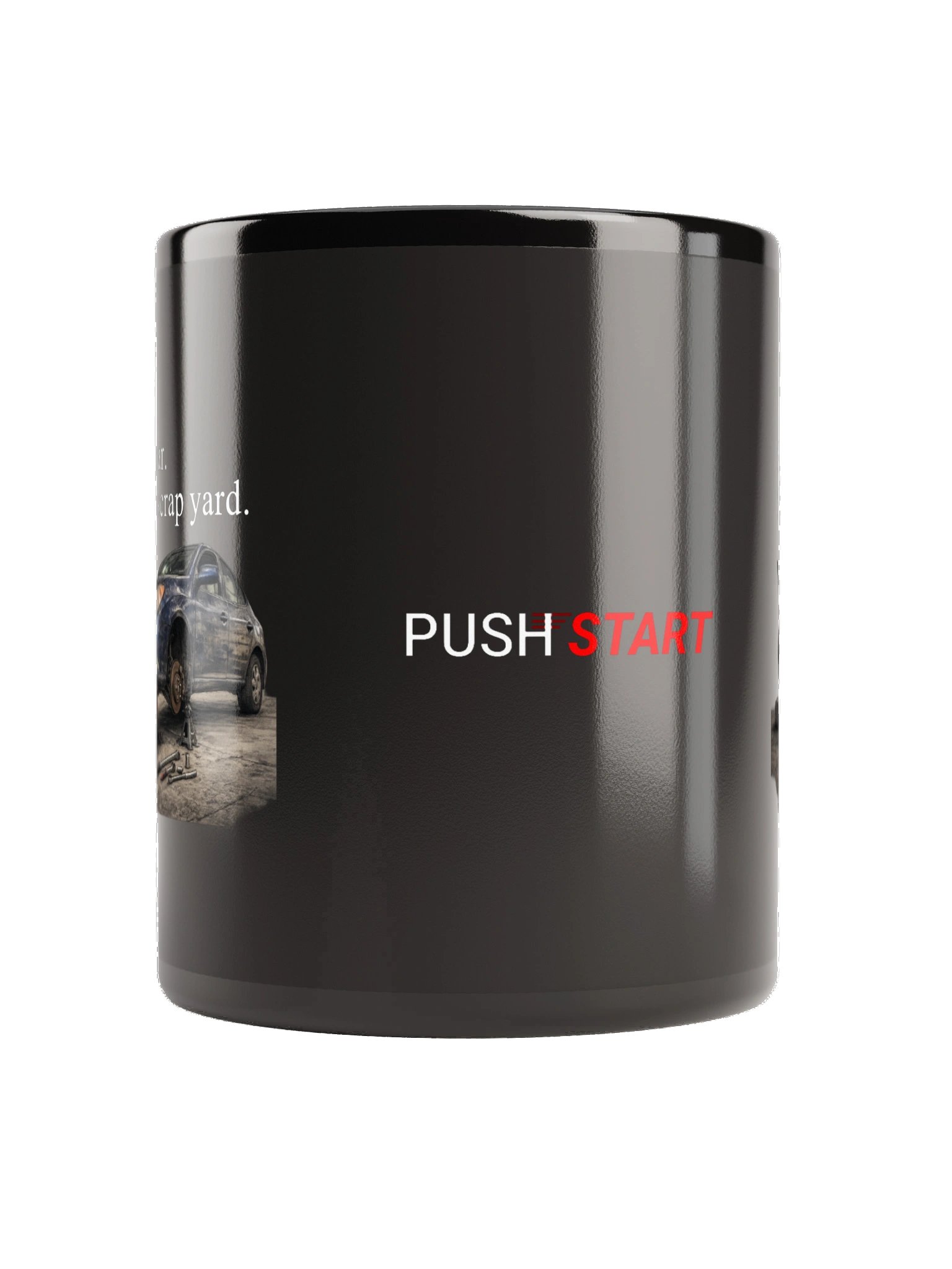 Save a car. Spare a scrap yard. (Black Mug) product image (2)