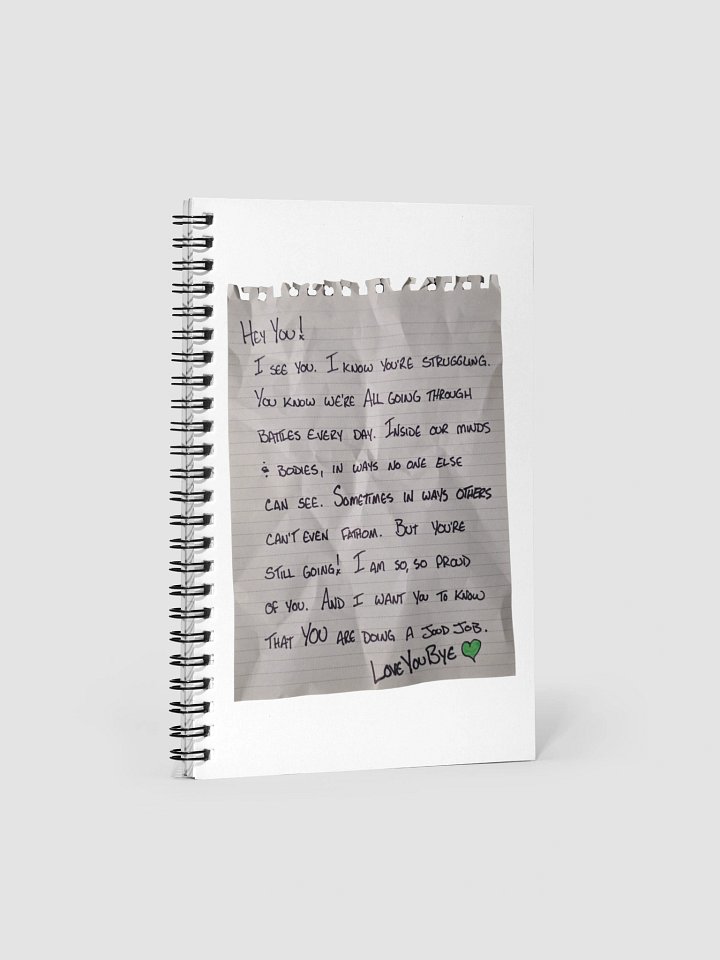 LoveYouBye💚 "Sign Off" Spiral Notebook product image (1)