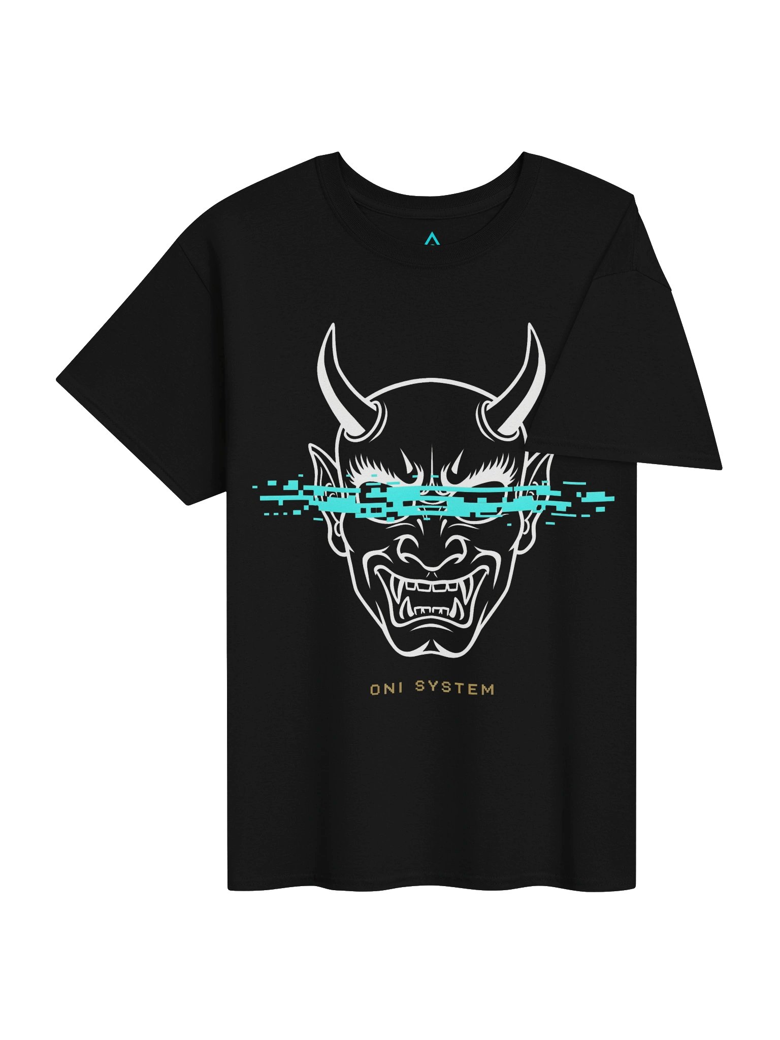 ONI System Glitch Tee — Sakamototo | Cyberpunk Yokai Streetwear | Glitch Demon AI Art Drop product image (4)