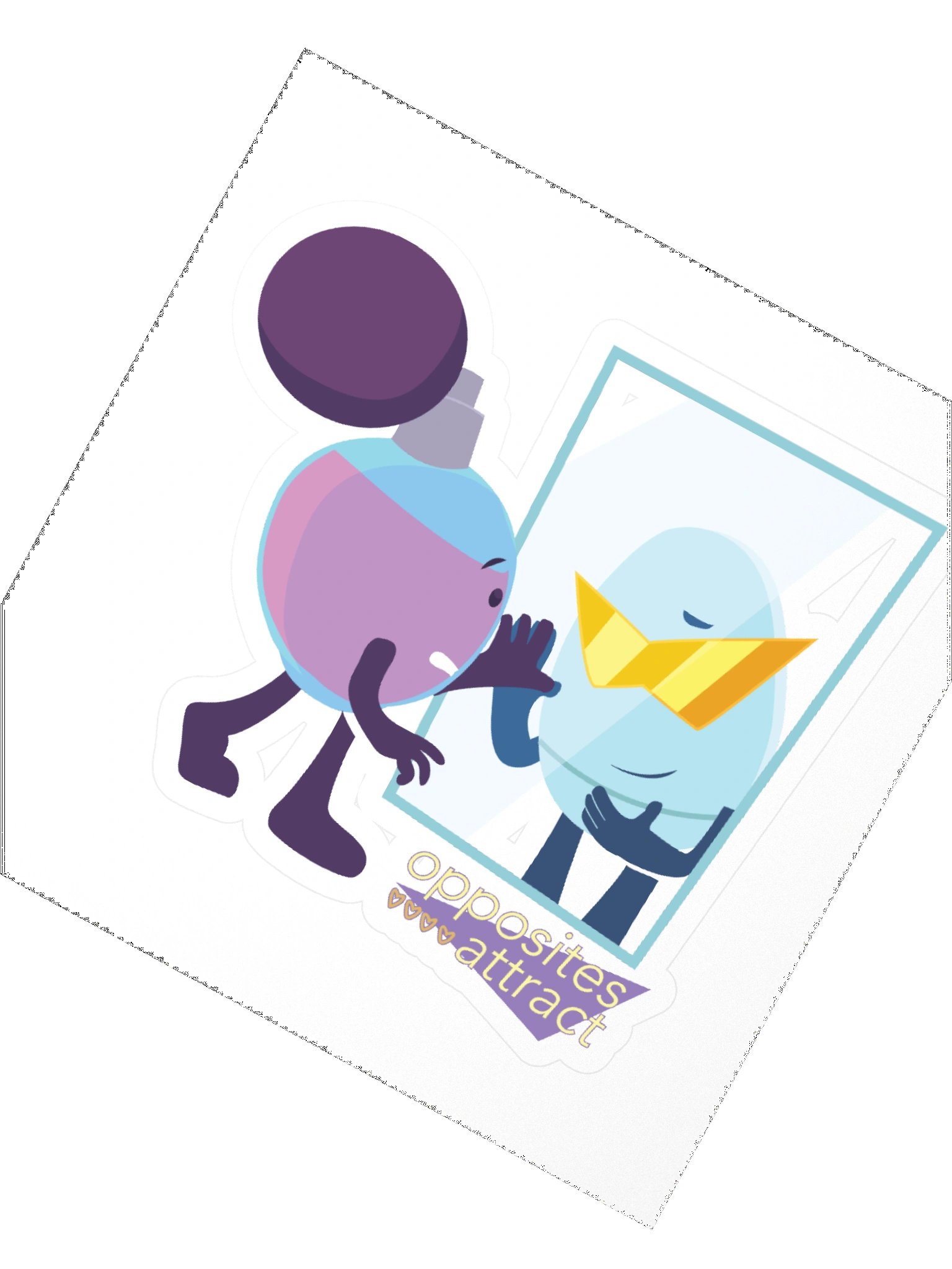 Opposites Attract Sticker product image (2)