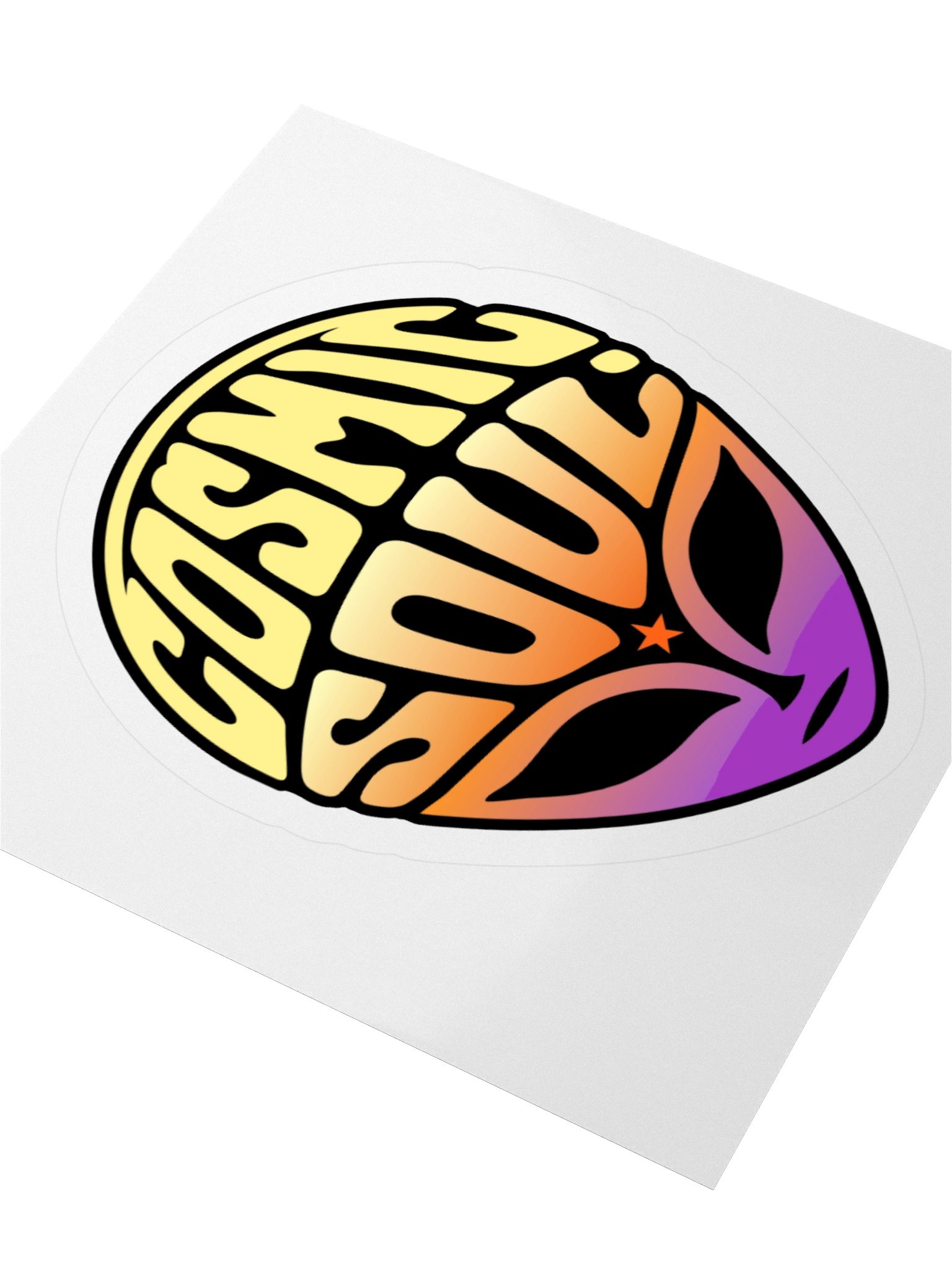 Cosmic Soul Alien Head Sticker product image (3)