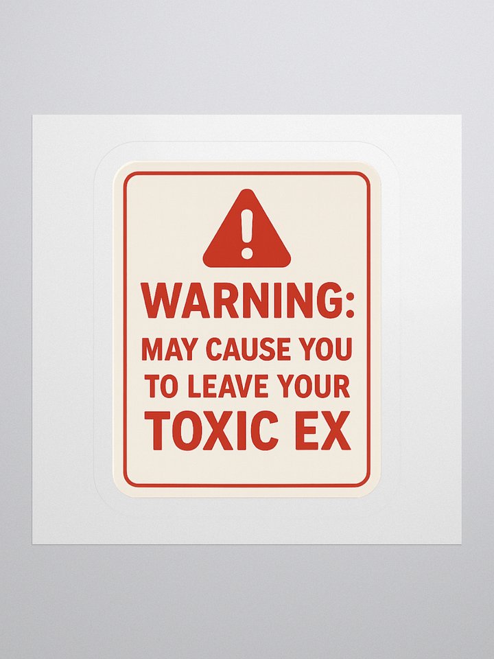 Tori Morii Warning Sticker product image (1)