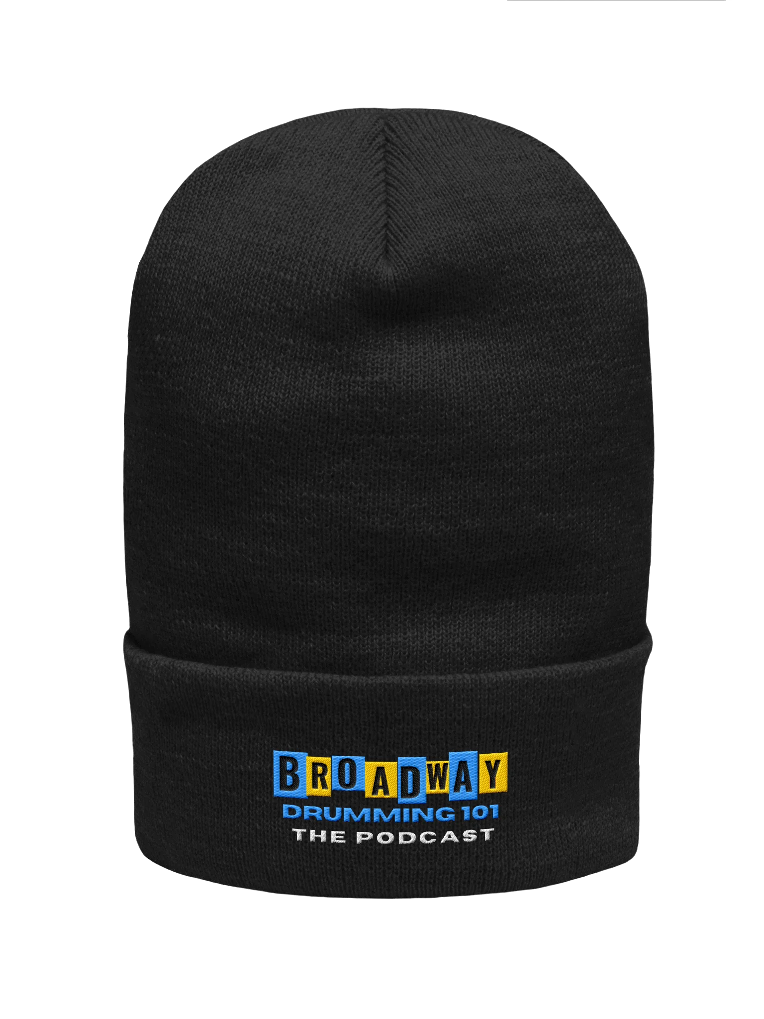 Broadway Drumming 101 Embroidered Beanie – Warm, Soft, and Gig-Ready product image (1)