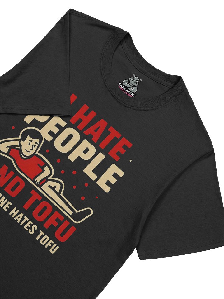 "I Hate People And Tofu" T-Shirt – Funny Fallout-Style Graphic Tee | Sarcastic Humor Shirt product image (1)