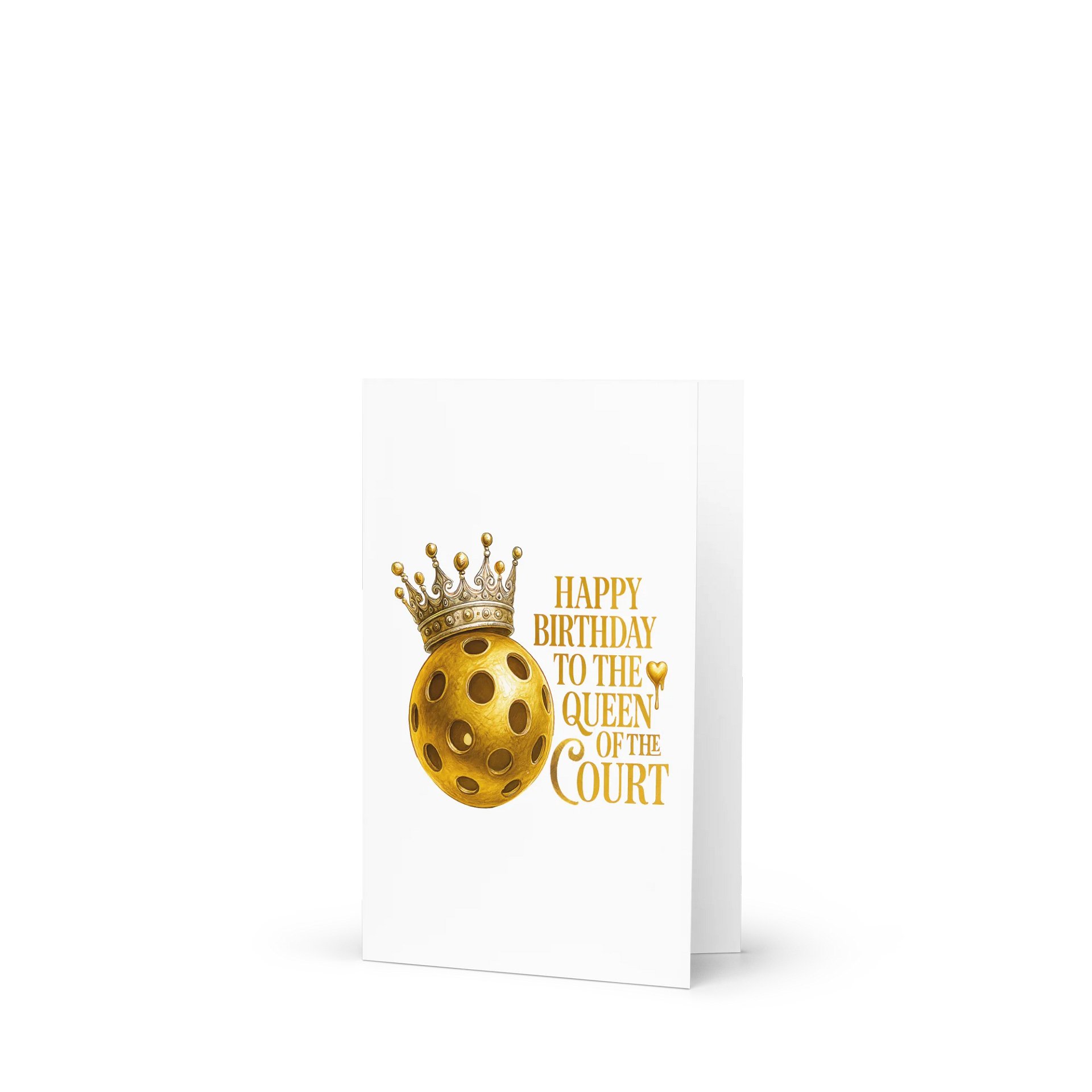 Happy Birthday to the Queen of the Court Card | Pickleball Lover Birthday Card for Pickle ball player, Pickleball Hobby Enthusiasts product image (1)