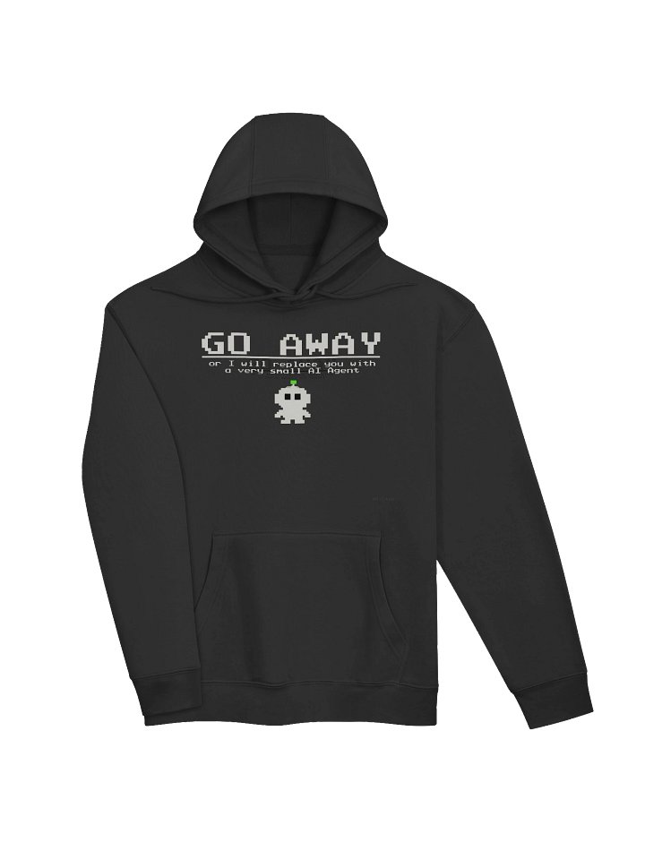GO AWAY - Minimalist Tech Culture Premium Hoodie product image (2)