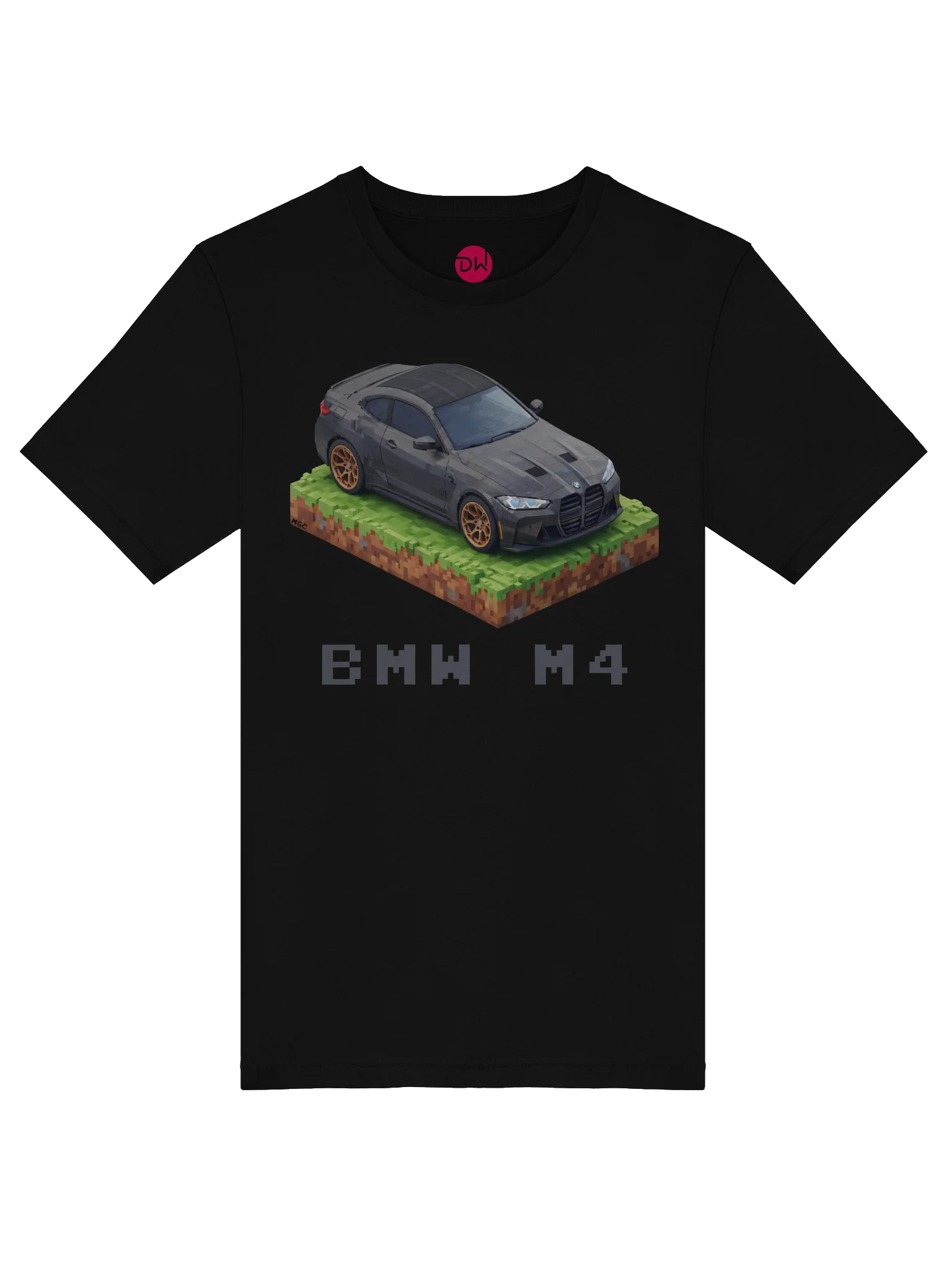 Black BMW M4 Shirt (Pixel, Retro, Minecraft) product image (41)