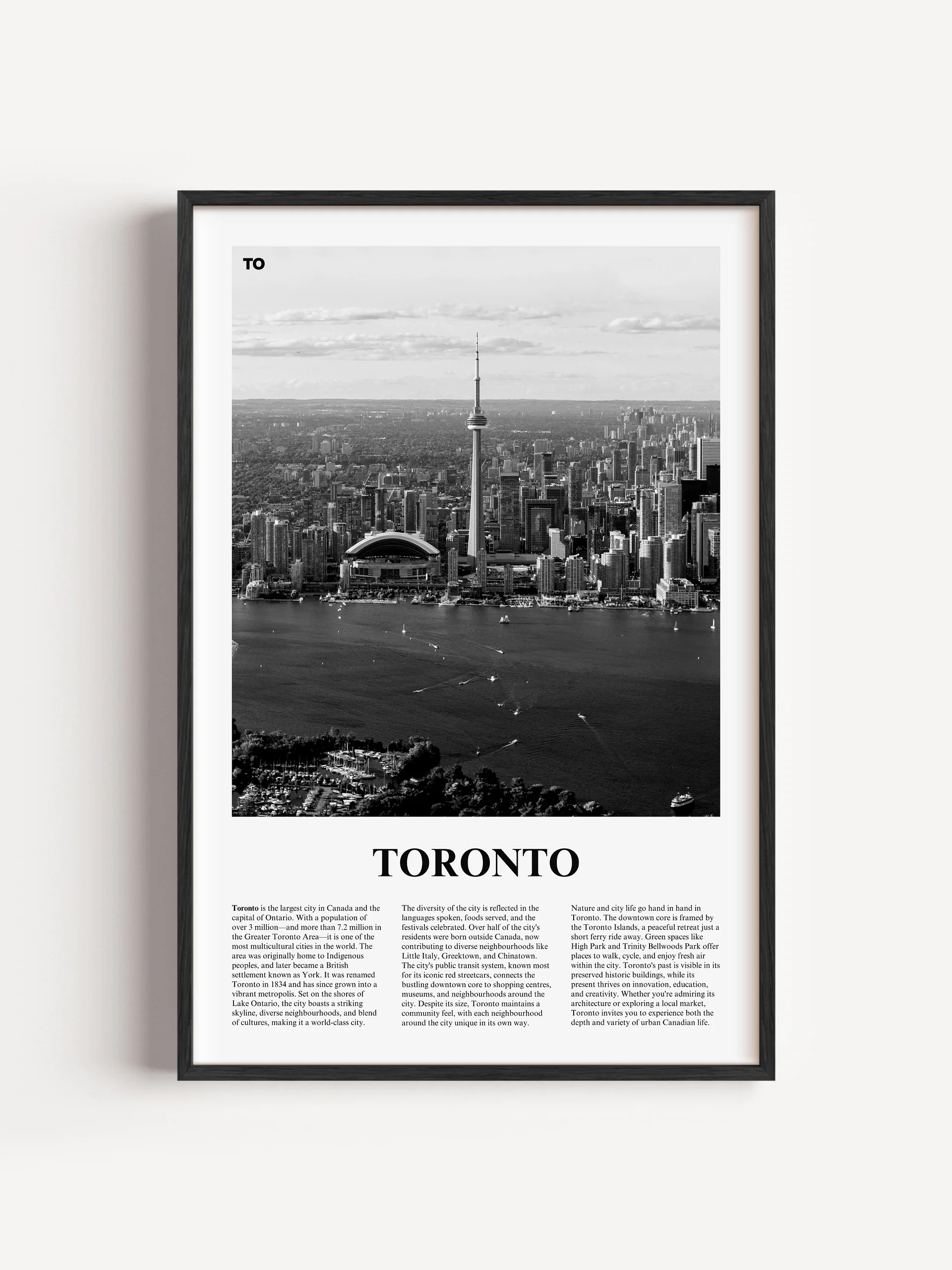 Toronto 01 Newspaper Poster product image (1)
