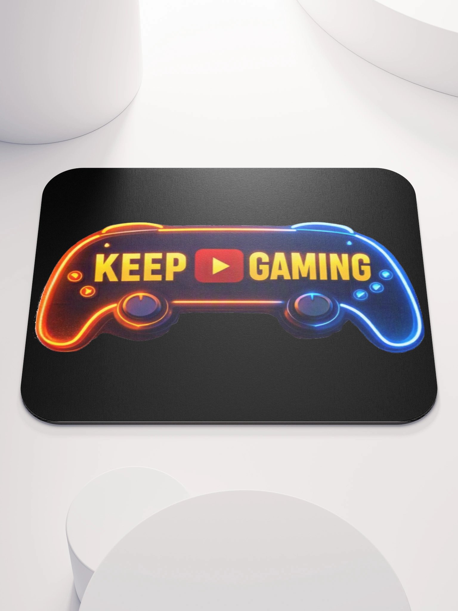 Keep Gaming — Neon Controller Mouse Pad product image (1)