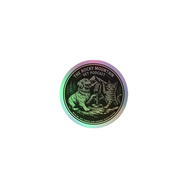 Rocky Mountain Vet Podcast Holographic Sticker Sheet product image (1)