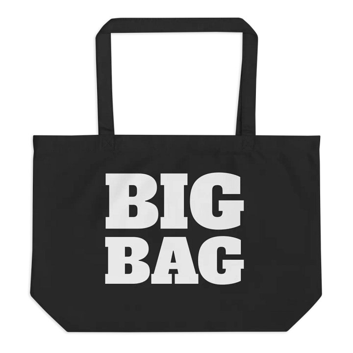 "Big Bag" Certified Organic Black Tote Bag product image (1)