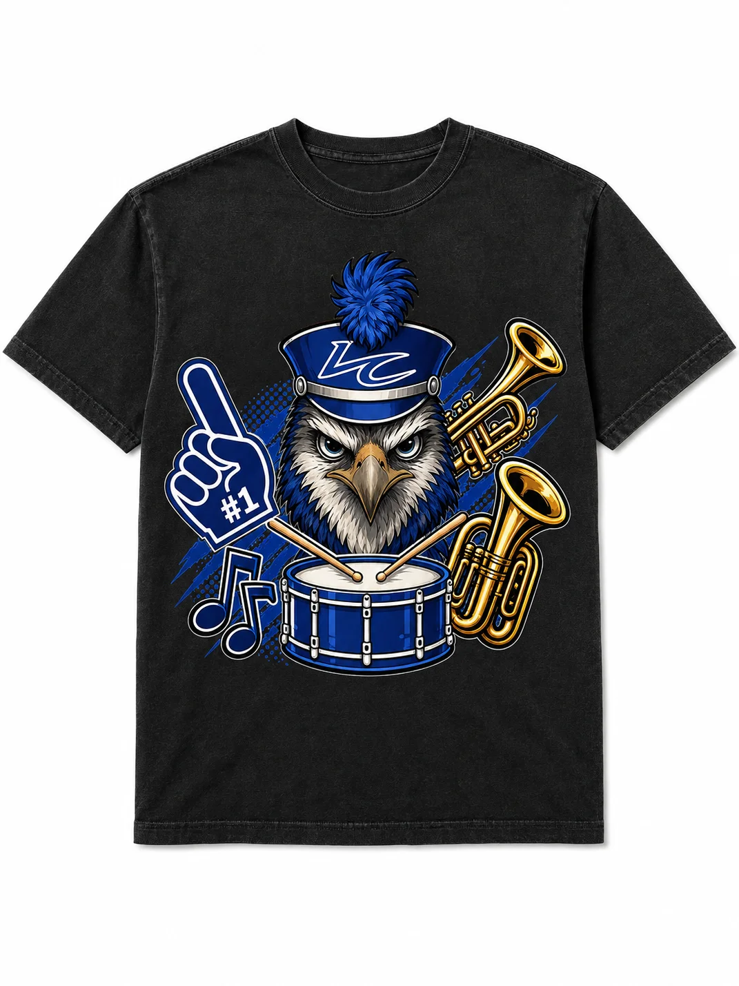 Drummer Hawk Comfort Colors Shirt product image (1)