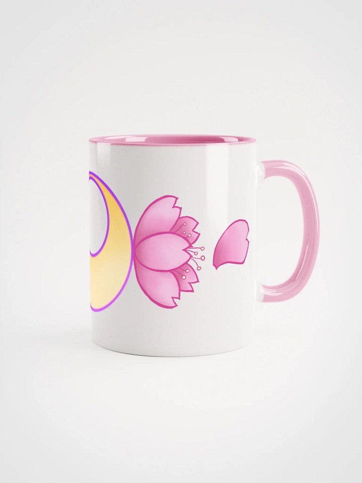 NEW Moonie Blossom mug with pink or yellow inside and handle product image (2)