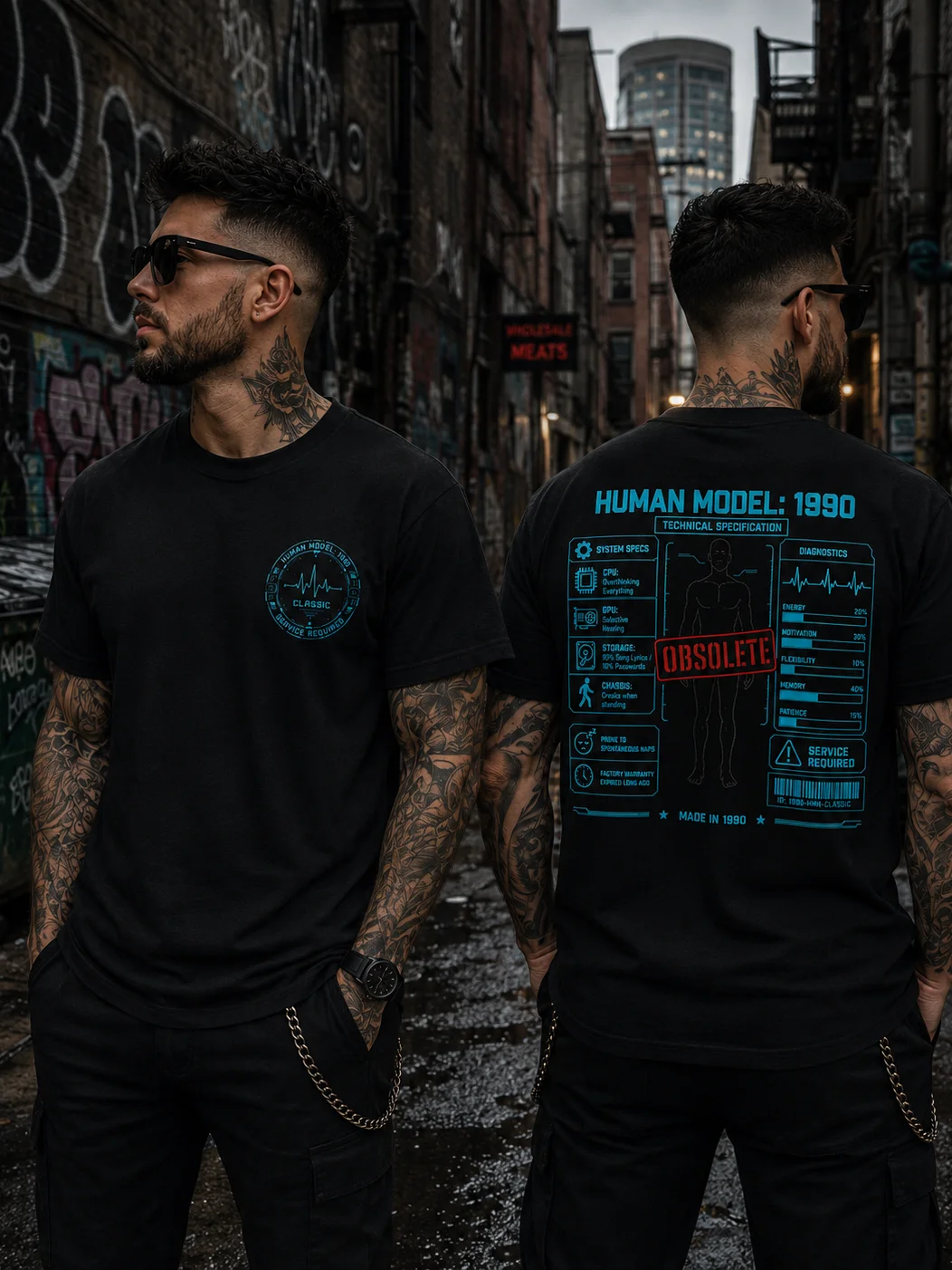 Human Model: 1990™ | Obsolete Since Birth | Funny Millennial Graphic Tee product image (2)