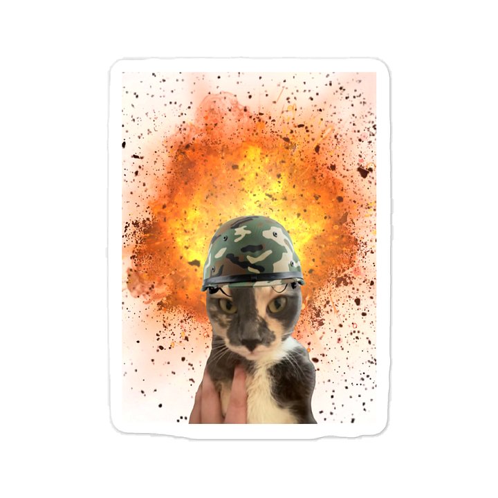 Kitty Explosion Sticker (Set of 1) product image (1)