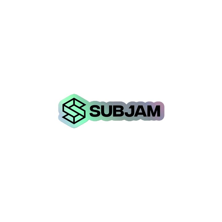 SubJam Logo Holographic Sticker product image (1)