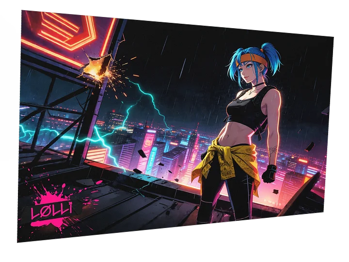 Neon Cyberpunk Echo Echo Poster product image (1)